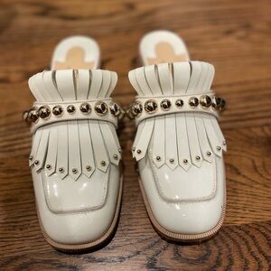 Christian Louboutin White Patent Mule Octavian 37